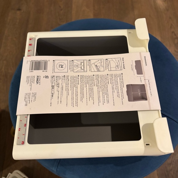 NWT Joseph Joseph CupboardStore Under-Shelf Drawer Gray and White Storage - Picture 5 of 11